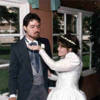 Lori and I at our Wedding 1995